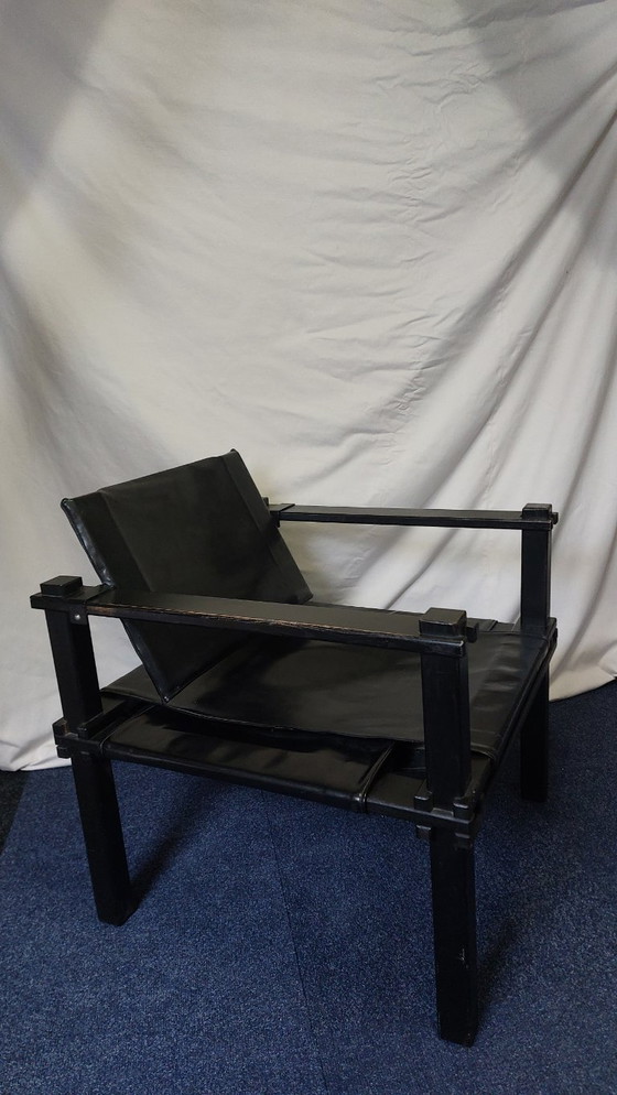 Image 1 of Farmer or Safari lounge chair and Table designed by Gerd Lange for Bofinger1965