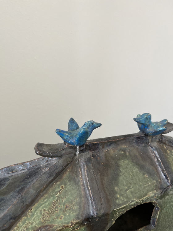 Image 1 of House with birds on the roof (Han Dynasty replica)