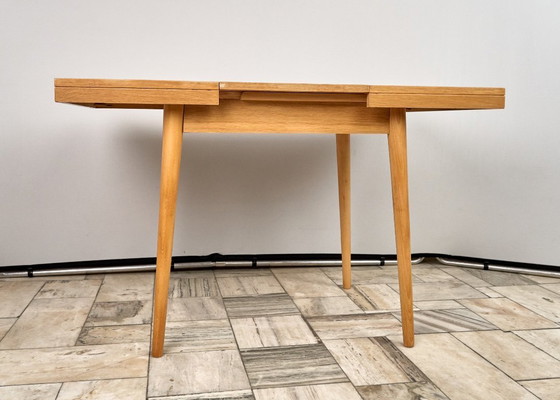 Image 1 of Extendable Oak Dining Table by Jitona, 1960s Czechoslovakia