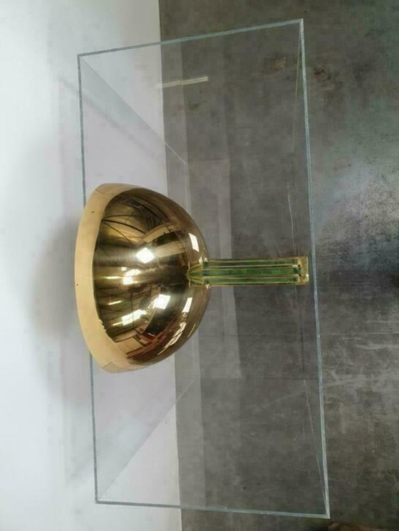 Image 1 of Art Deco franse Wandlamp vintage messing, Jean Perzel style