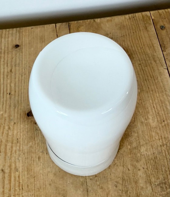 Lampadario vintage in porcellana bianca, anni '70 – Plafoniere, Glass, Ceramic (photo 5 of 11)