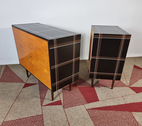Image 1 of Vintage Brown Cabinets, 1970s