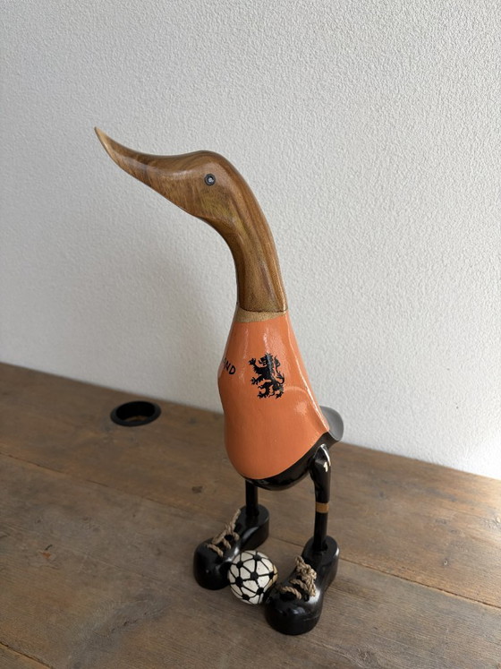 Anatra da calcio in legno fatta a mano – Olanda – 43 cm – Oggetti decorativi (photo 4 of 7)