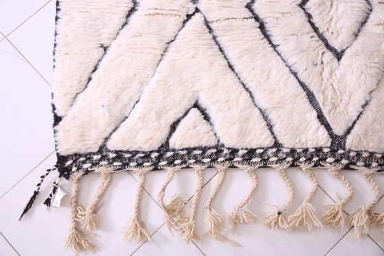Image 1 of Tappeto Beni Ourain bianco, tessuto a mano, 150/255 cm