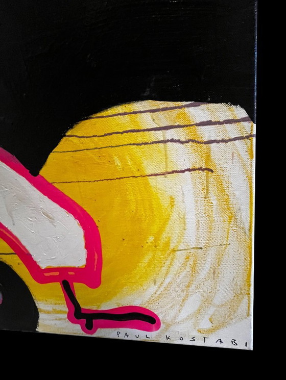 Image 1 of Kostabi, Paul - Heading to Miami - Acrylic, mixed media/canvas - hand-signed