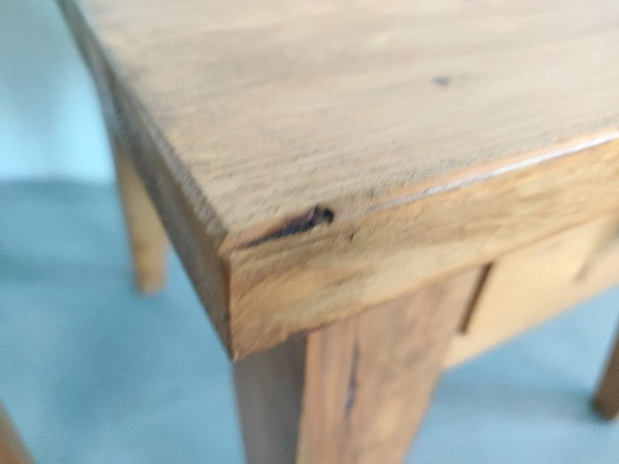 Vintage set robuust grenen houten lampentafels bijzettafels koffietafels (evt Nachtkastjes) – Wood (photo 11 of 15)
