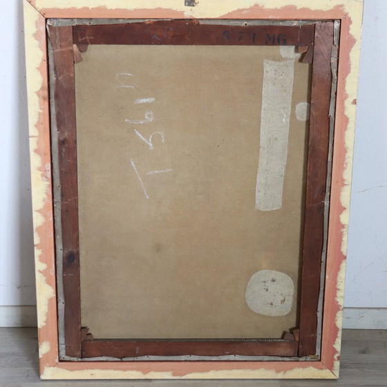 Image 1 of Dipinto ad olio su tela, Paesaggio fluviale, firmato J Paulman, fine XIX secolo.