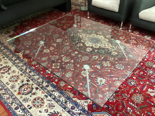 Design glass coffee table - Dutch design - design Henk Vos for Maupertuus