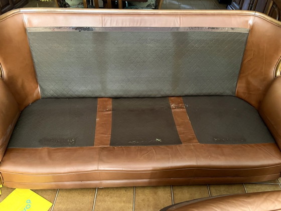 Image 1 of Set divano e poltrone ( 3 ) Vintage in pelle