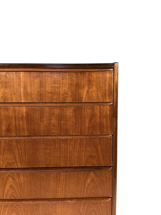 Image 1 of Vintage XL Deense teakhouten ladekast ‘60