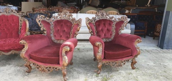 Image 1 of 2 fauteuils baroques Konings