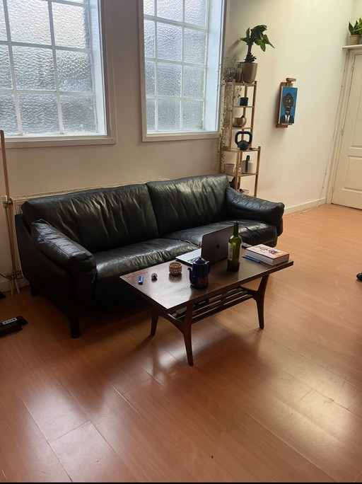 Skandinavisches Ledersofa Mid Century