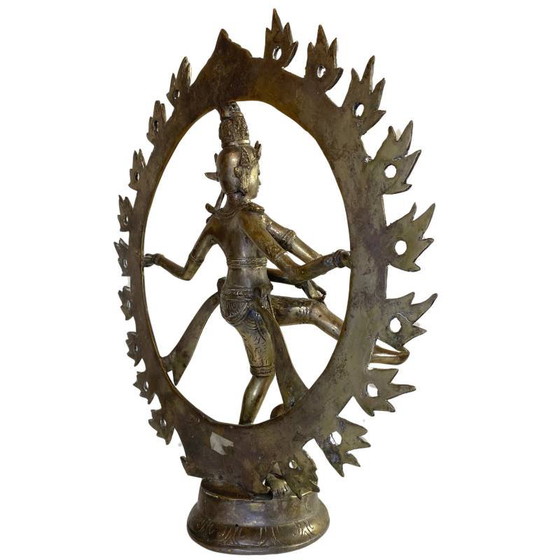 Rare Bronze Shiva Nataraja du Ladakh – Style Himalayen – 33.5 cm – 1.8 kg – Sculptures (photo 4 of 10)