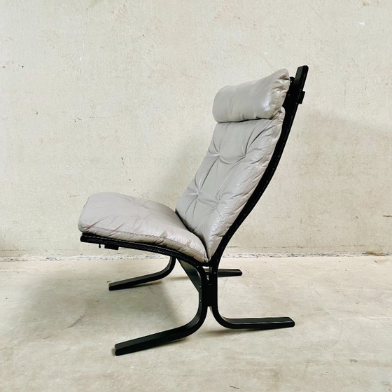 Grijze Leren Siesta Lounge Chair van Ingmar Relling voor Westnofa, Noorwegen, 1960 – Fauteuils, Leather, Wood (photo 3 of 8)