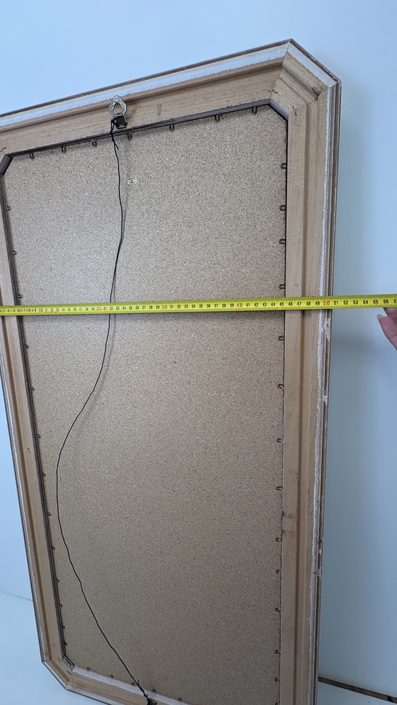 Image 1 of Specchio da parete vintage di design italiano sfaccettato oro