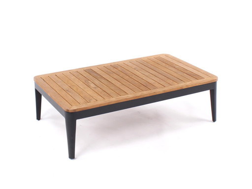 Salontafel teak + alu
