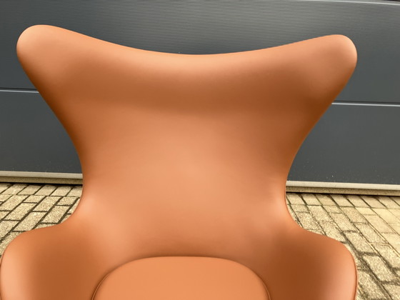 Image 1 of Sillón Egg de Fritz Hansen en piel color coñac, ¡en perfecto estado!