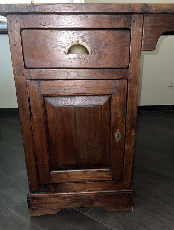 Image 1 of Bellissima scrivania duo in teak inglese