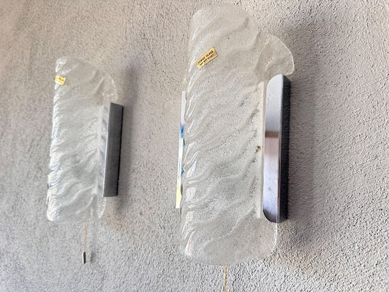 Image 1 of Vintage paar Murano muurlampen