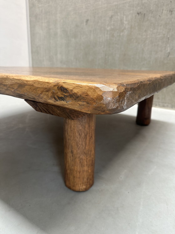 Image 1 of XL Vintage massief houten salontafel