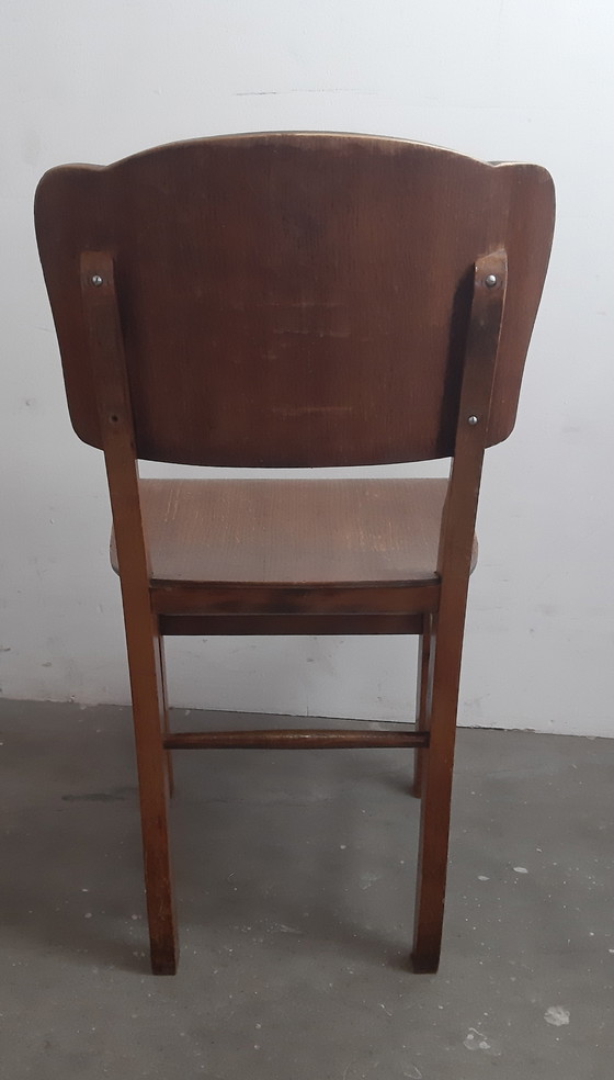 Image 1 of Art Deco Cafe chairs 1920s set of 4