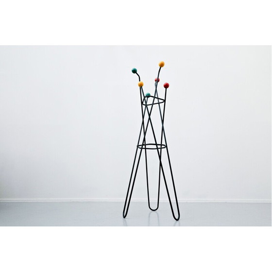 Image 1 of Vintage "Clef de sol" coat rack by Roger Ferraud 1950