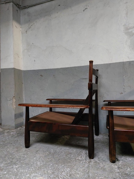 2 poltrone vintage in legno – Textile (photo 20 of 24)