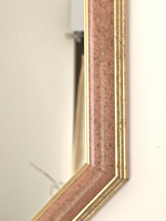 Image 1 of Achthoekige spiegel uit de jaren 70