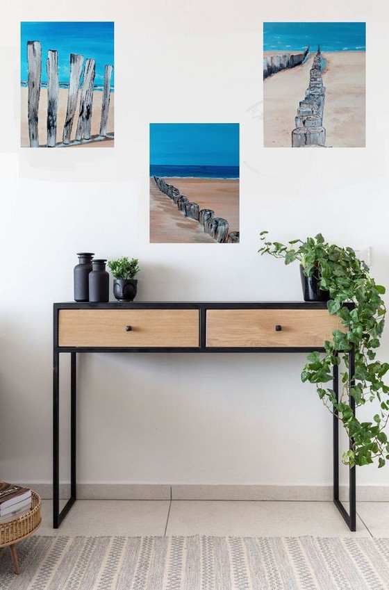 Image 1 of 3x Strandgemälde