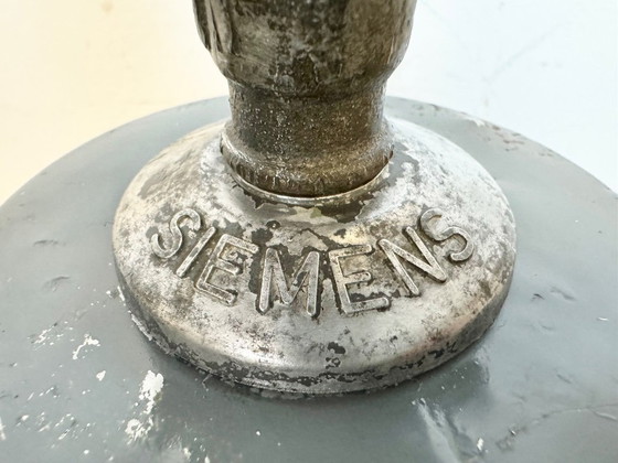 Image 1 of Industrial Grey Enamel Pendant Lamp from Siemens, 1930s