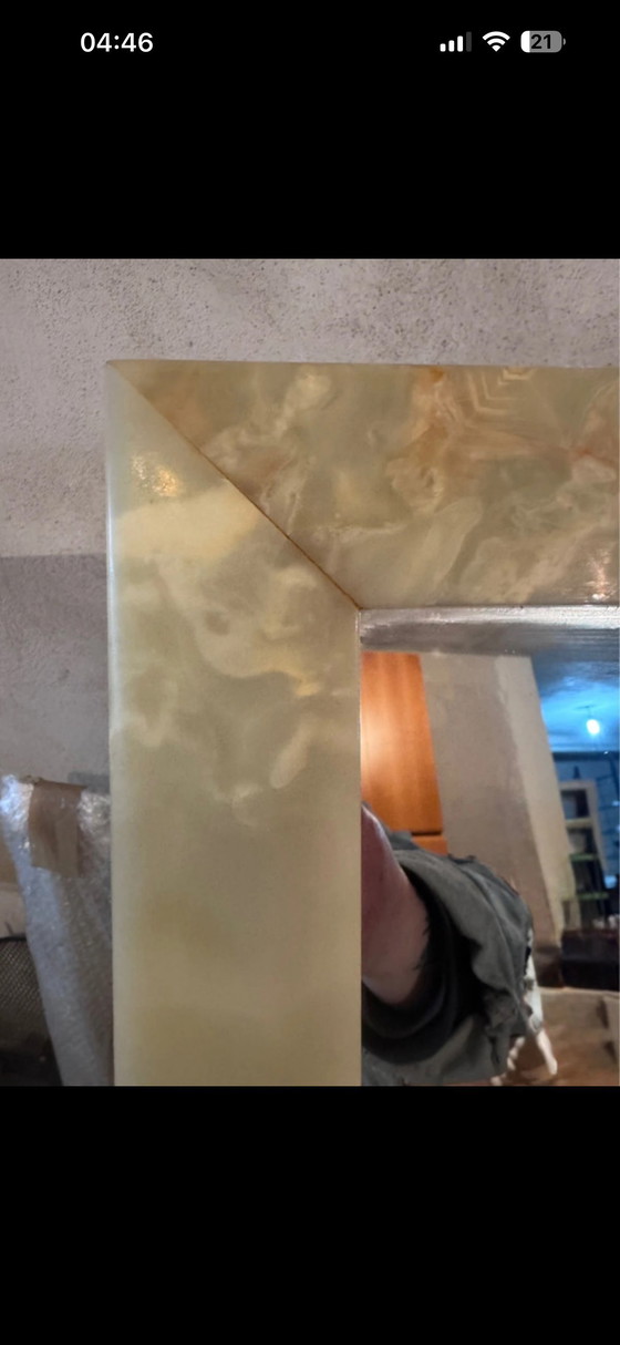 Image 1 of Natürlicher Onyxspiegel aus den 1960er/70er Jahren