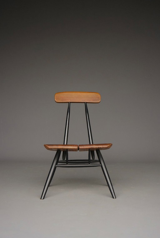 Pirkka Lounge Chair di Ilmari Tapiovaara per Laukaan Pu, 1960