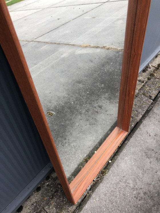 Image 1 of Vintage mirror with teak wood frame