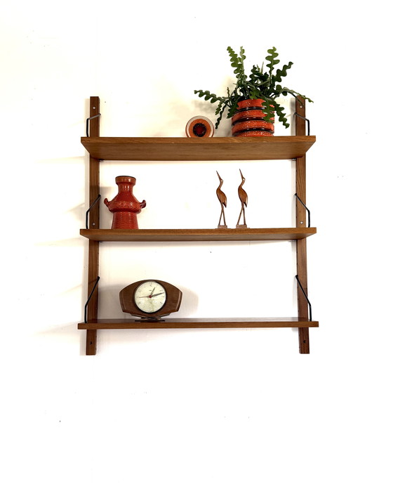 Image 1 of Vintage teak wall system, Poul Cadovius ‘60
