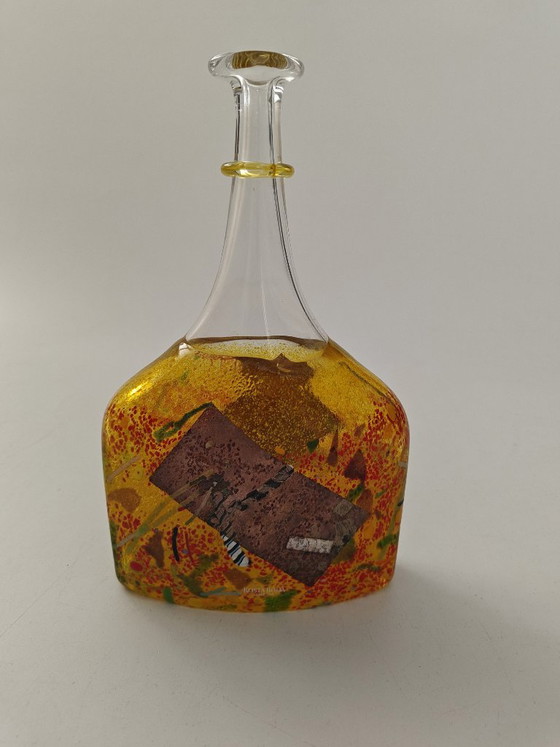 Beautiful Yellow Vase by Bertil Vallien for Kosta Boda Type Satelitte – Glass (photo 9 of 9)