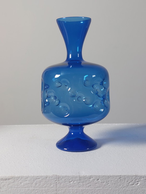 Image 1 of Trio vintage glazen vazen ​​uit het midden van de 20e eeuw, Lauscha Thüringen