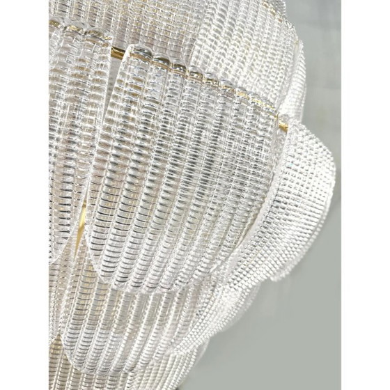 Image 1 of Luxuriöser Kronleuchter aus transparentem Muranoglas mit Diamantbesatz – Simoeng