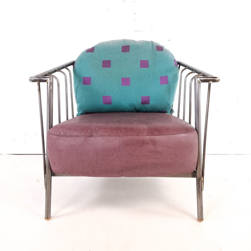 Vintage armchair brutalist 80s