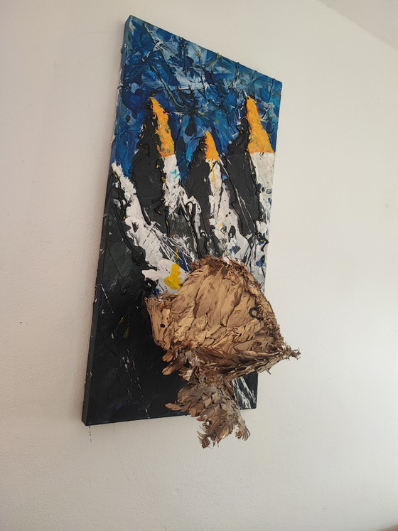 Image 1 of Œuvre d'art : Peinture et sculpture d'Icare par Th. G. Kellnberger