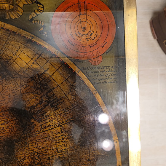 Image 1 of Mesa De Centro / Coffee Table “Mapa / Globo Terráqueo”, Maison Jansen, 1970 – Francia