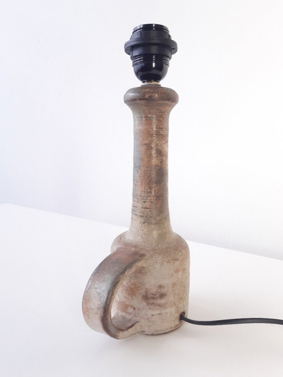 Image 1 of Mobach vintage ceramic lamp base, earth tones mcm lamp base