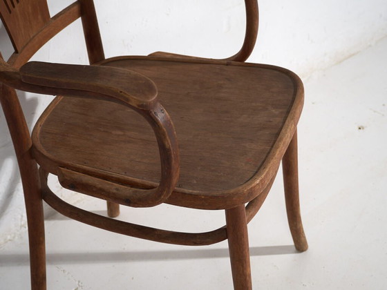 Sedia da ufficio antica in legno curvato (c.1920) #6 – Sedie da ufficio (photo 21 of 40)