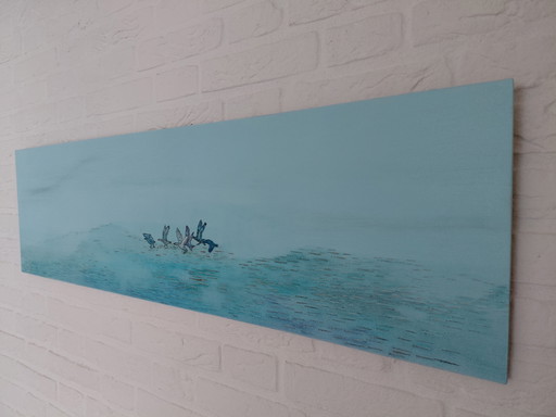 "ZWISCHEN WASSER UND LUFT" – schilderijen tekeningen, Wood