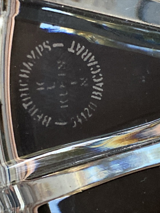 Image 1 of Grote BACCARAT handgeslepen kristallen koeler van VALERY KLEIN, nieuw in originele vintage doos