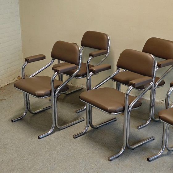 Vintage Jerry Johnson Eetkamerstoelen – Skai (photo 4 of 11)