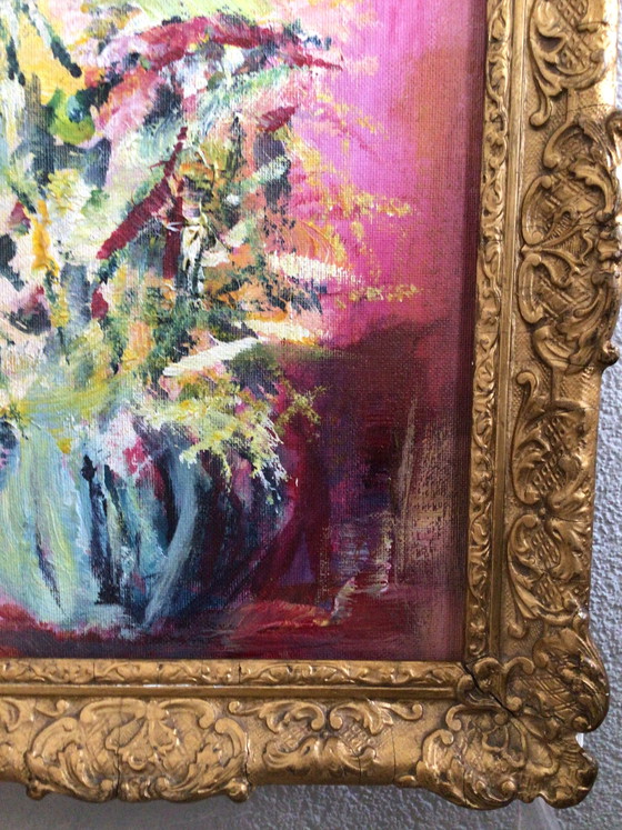 Image 1 of Oil painting in an antique frame