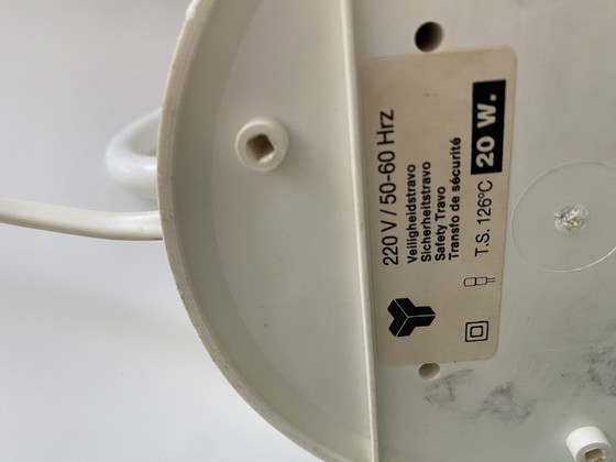 Image 1 of Lampe de table vintage Vrieland - lampe de bureau - années 1970/1980 - métal, blanc