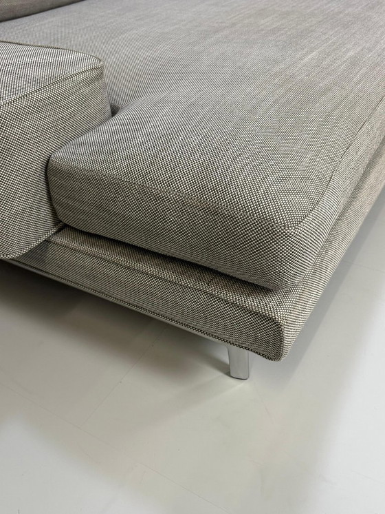 Image 1 of Minotti Sherman Designer Sofa Stof Grijs Hoekbank