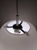 1 x Lampada a sospensione Philips Opaline anni '50, altezza 30 cm