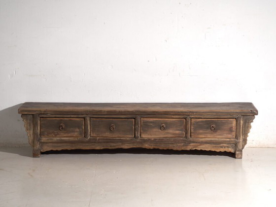 Tavolino antico con cassetti in legno di pino – Cina, circa 1900 – Tavolini da caffè, Iron (photo 32 of 40)